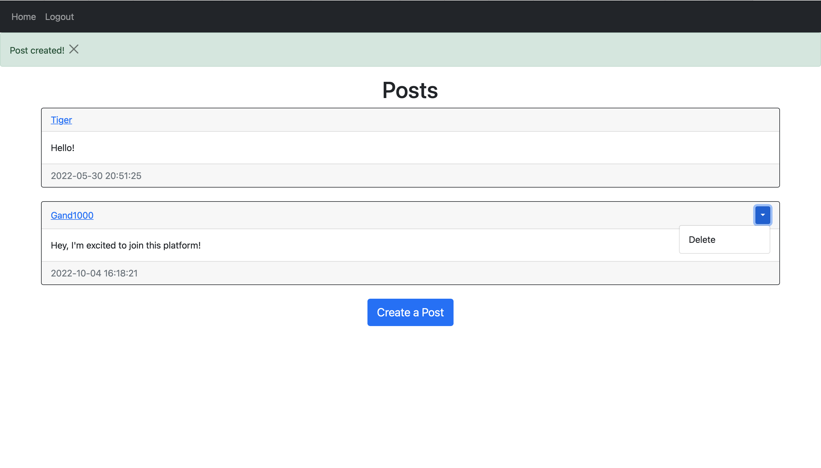 updated posts